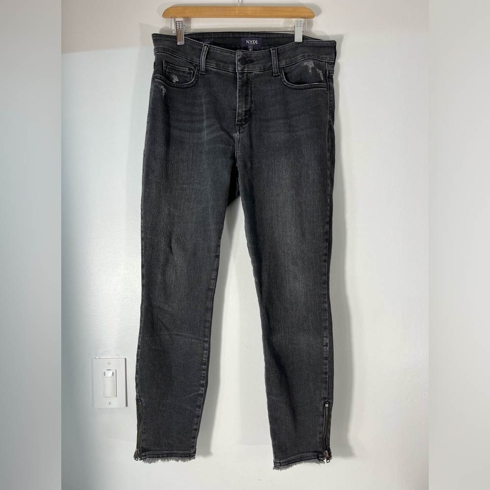 NYDJ Ami Skinny Ankle Womens Size 10 Jeans Grey Lift & Tuck Technology